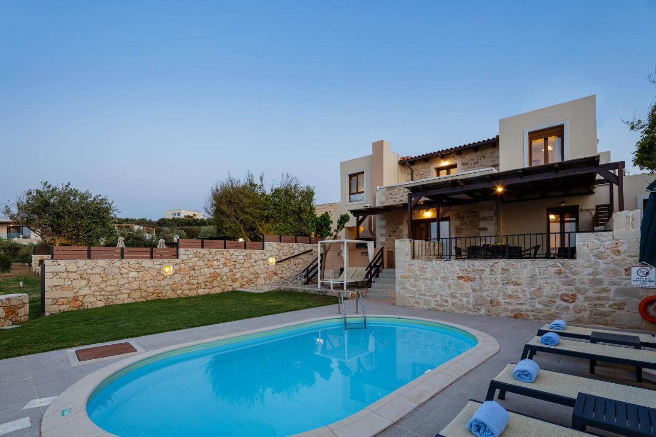 Stavromenos Villas - Private Pools & Seaview - 500M From Beach Exterior photo