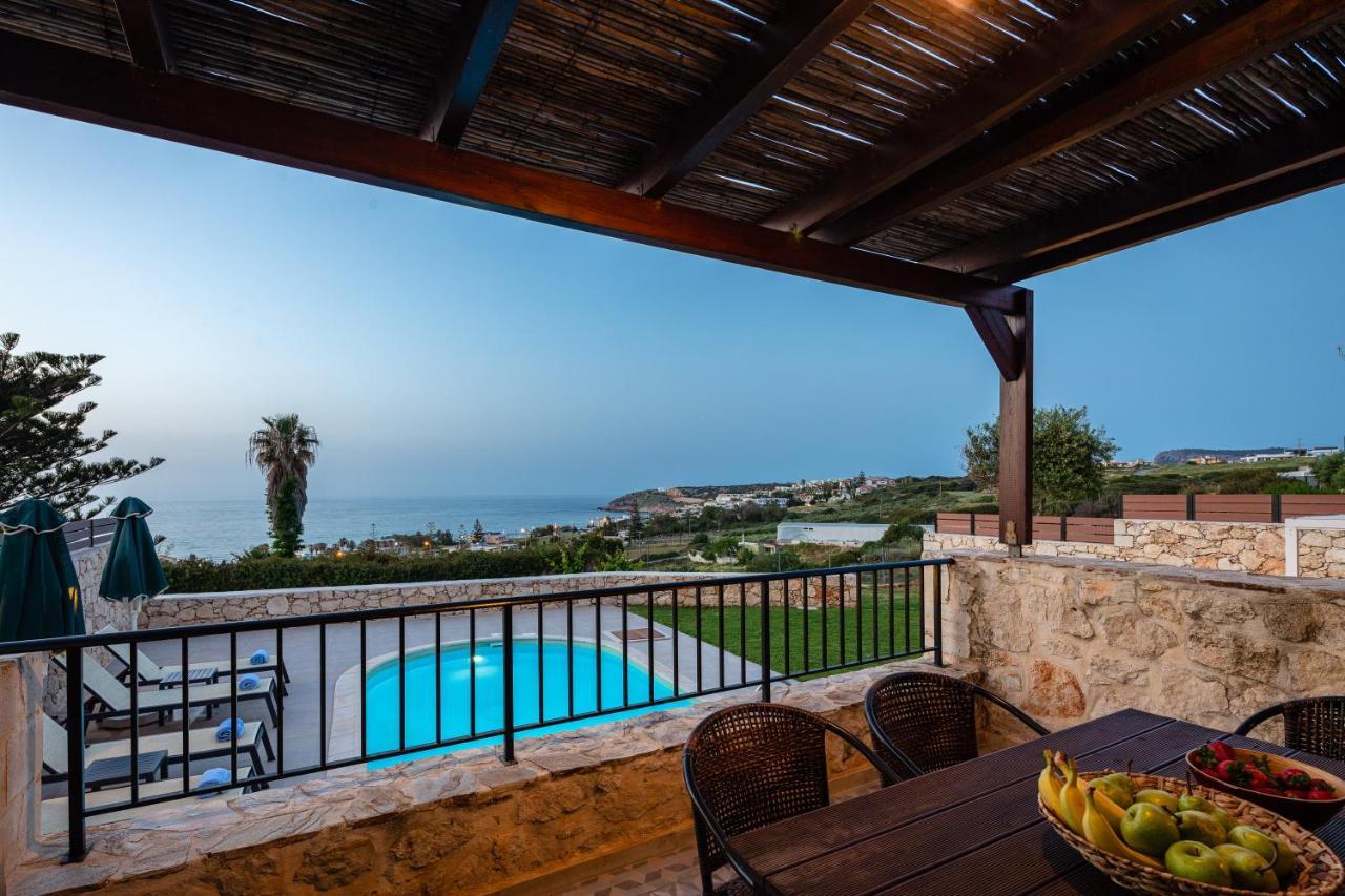 Stavromenos Villas - Private Pools & Seaview - 500M From Beach Exterior photo