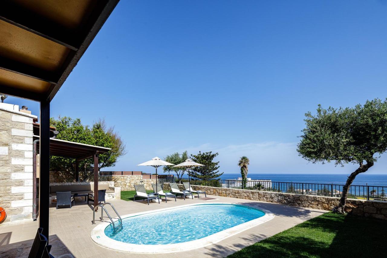 Stavromenos Villas - Private Pools & Seaview - 500M From Beach Exterior photo